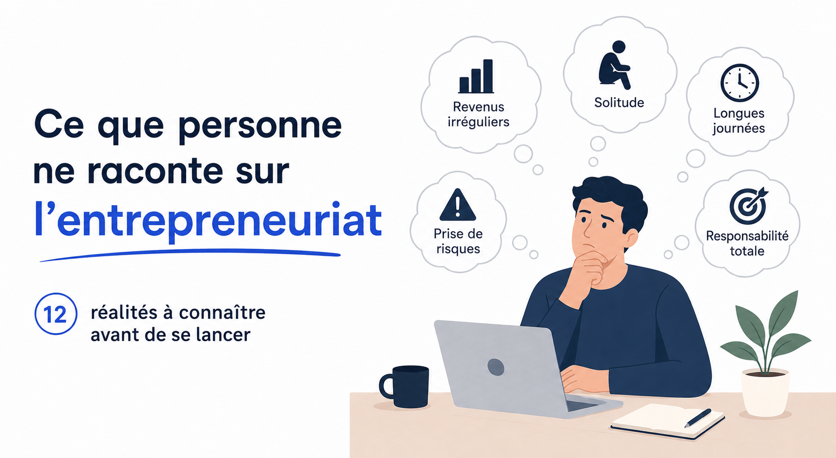 Ce que personne ne raconte sur l’entrepreneuriat : 12 réalités à connaître avant de se lancer.