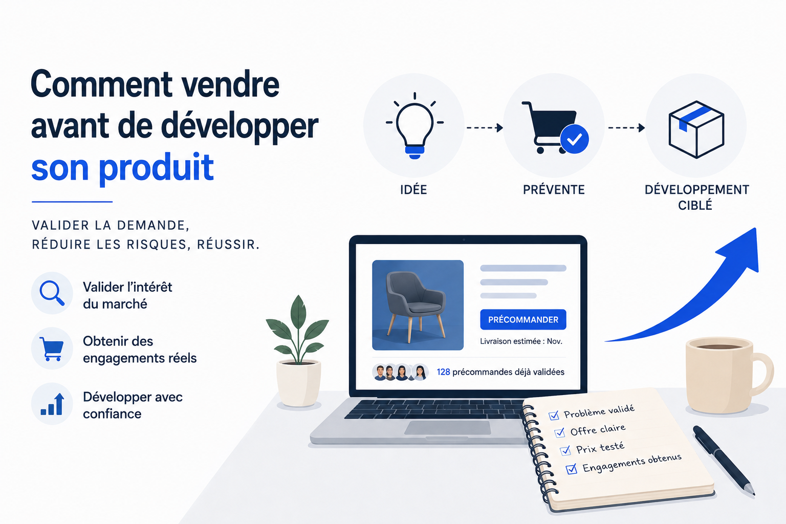 Comment vendre avant de développer son produit ? La méthode pour valider la demande avant d’investir.