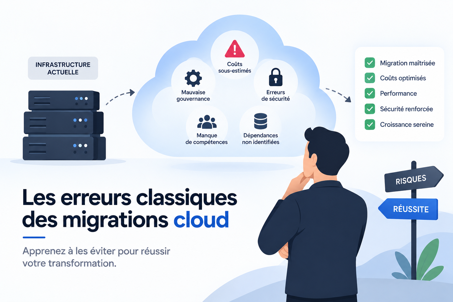Les erreurs classiques des migrations cloud : les pièges à éviter pour réussir sa transformation.